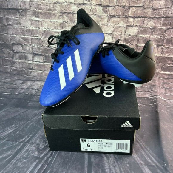 adidas | Shoes | Adidas X 94 Fxg Unisex Kids Comfort Blue White Soccer  Cleats Size 6 Ef1615 | Poshmark